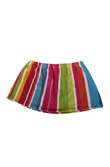 Striped printed towel skirt
Elastic waistband
Unlined
Up-cycled
Each towel is up-cycled - there may be imperfections