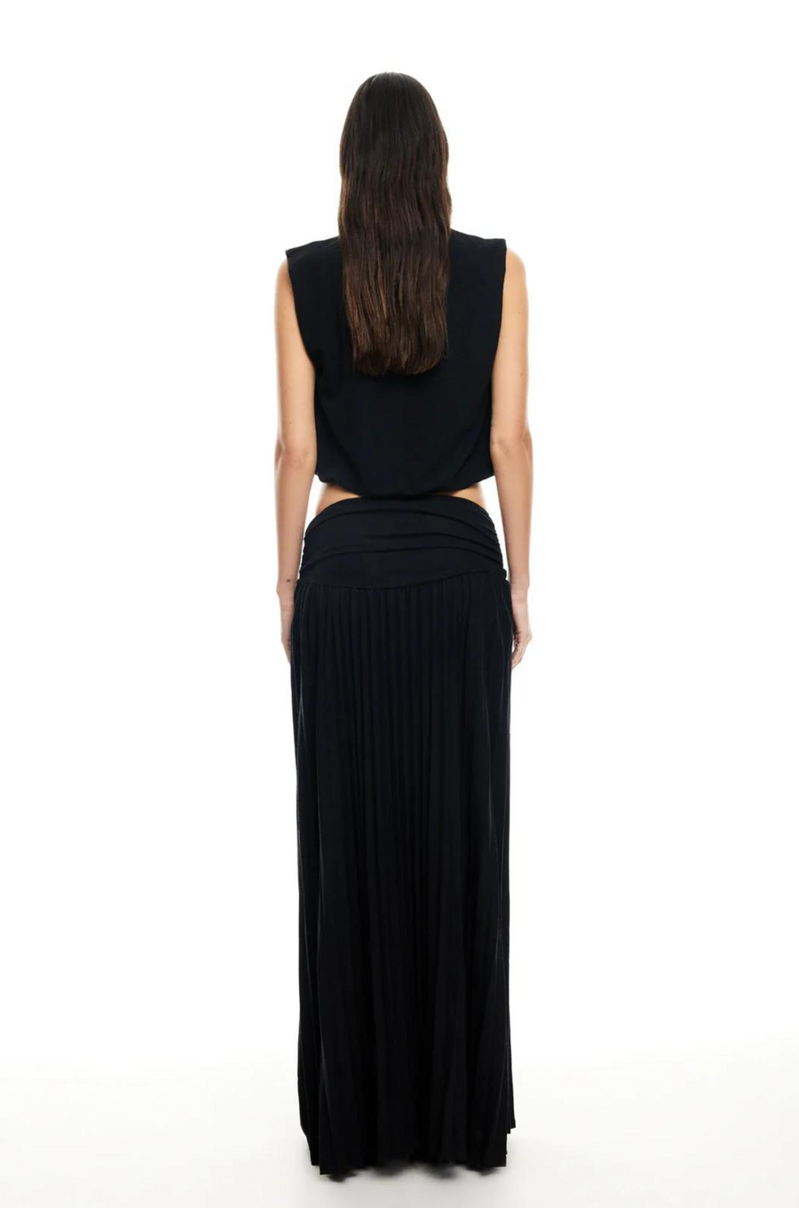Knit maxi skirt. Elastic waist. Fully lined. black maxi skirt. black lioness skirt