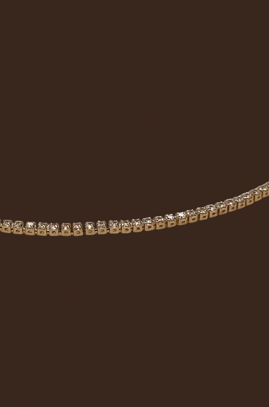18k Gold filled tennis bracelet with 1.2mm cubic zirconia stones
fake diamond bracelet
