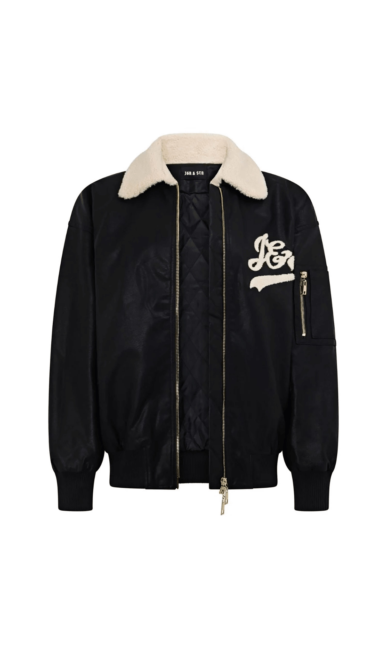 Curveball Bomber Jacket by JGR & STN - FINAL SALE – SHOPLUNAB Curveball Bomber Jacket by JGR & STN - FINAL SALE – SHOPLUNAB