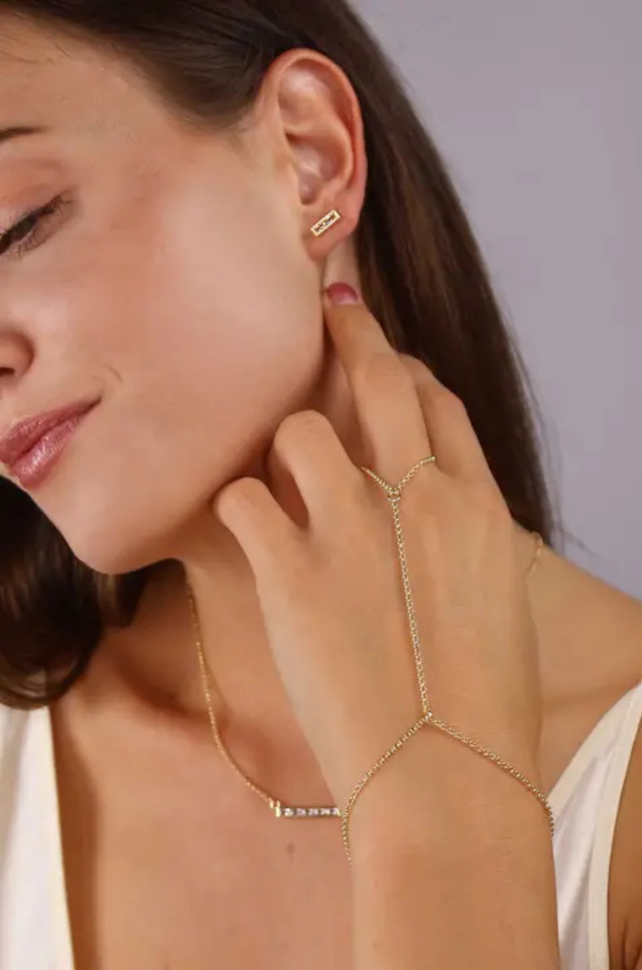 Brooke Gold Filled Hand Chain by LUNA B