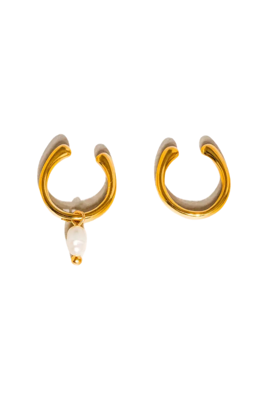 18K Gold Non-Tarnish Freshwater Pearl Hoop Ear Cuff
18K Gold Plating
Freshwater Pearl Stainless Steel
Long Side Measurement: 0.9"
Short Size Measurement: 0.53" Diameter
Lead and Nickel Free
Hypoallergenic
Water Resistant
