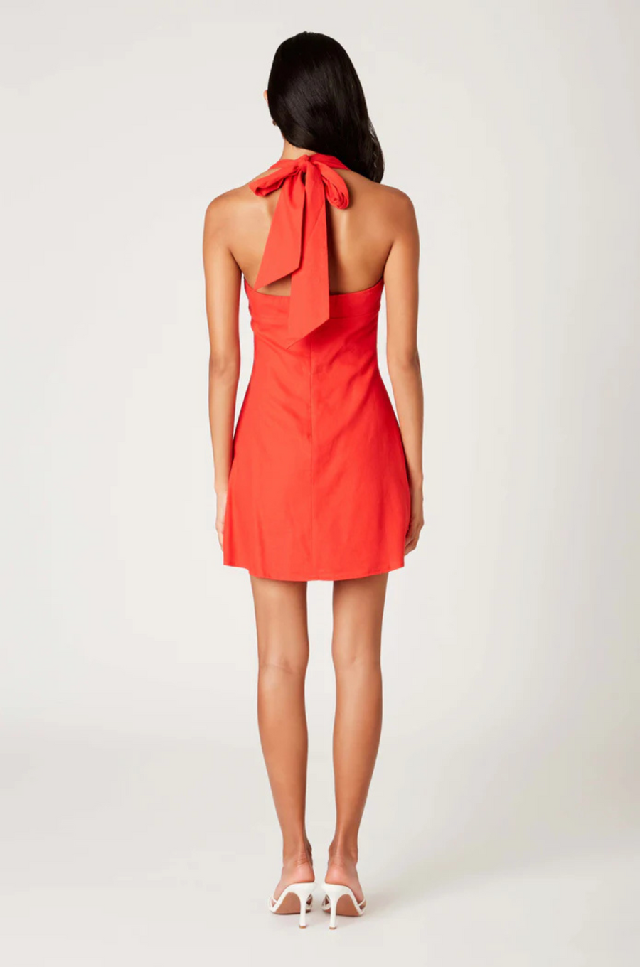 Halter-style mini dress
Square neckline
Fitted bodice and flare skirt
Open back design
Front slit
Adjustable back tie
Zipper closure
Red halter mini dress
fourth of july dress outfit