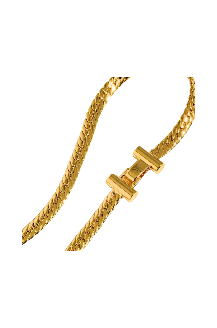 18K Gold T Snake Chain Choker Necklace
18K Gold Plated Brass
Chain Length (inch): 19.5
Extension Length (inch): 1.1
Nickel-free/Lead-safe
gold snake chain choker necklace