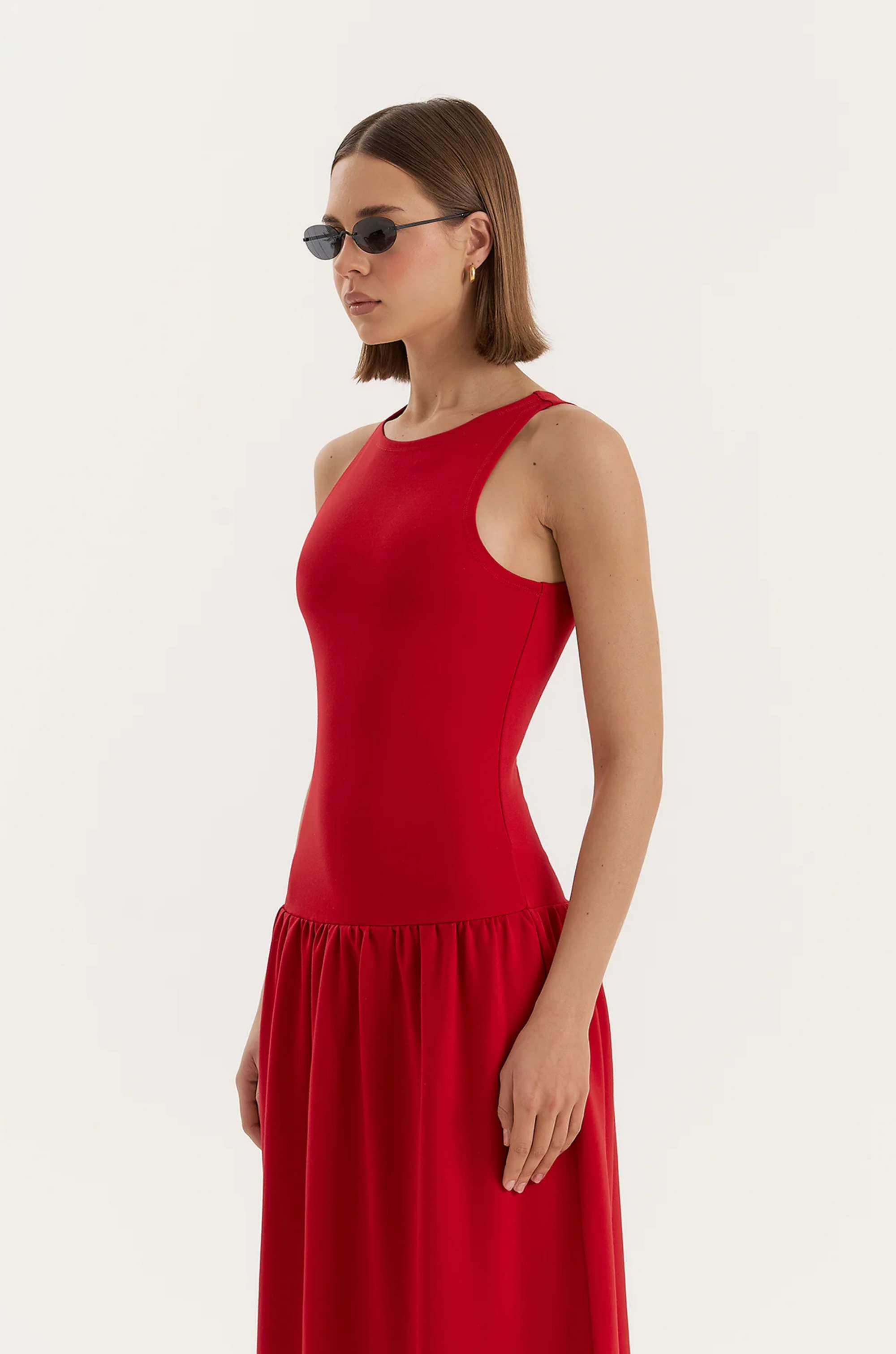 red Drop waist midi dress
Scooped neck
Fitted bodice
Midi skirt
summer maxi dess
spring maxi dress