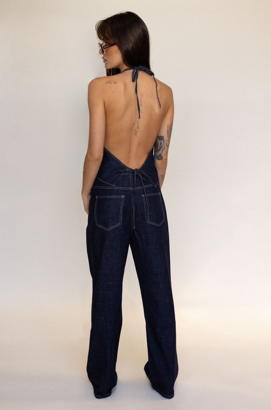 denim set
denim halter top
denim tie pant
summer outfit
spring outfit
