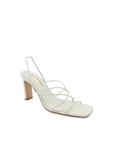 Osara by Billini is a white strappy mid block heel.

A must have for all occasions, this strappy barely-there block heel ticks all the boxes.

Featuring

shaved mid block heel
open square toe
thin, tubular strappy upper
elasticated sling back strap
exposed heel counter
synthetic upper, lining and outsole
Heel height 9cm.