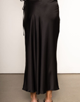 Satin maxi skirt
Bias cut
Adjustable waist tie
Side zipper closure
black satin maxi skirt
holiday outfit
holiday skirt
new years outfit