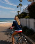 red white and blue USA jersey
Long sleeve
Embroidered American flag
Unlined
4th of july outfit