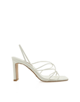 Osara by Billini is a white strappy mid block heel.

A must have for all occasions, this strappy barely-there block heel ticks all the boxes.

Featuring

shaved mid block heel
open square toe
thin, tubular strappy upper
elasticated sling back strap
exposed heel counter
synthetic upper, lining and outsole
Heel height 9cm.