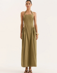 green Halter maxi dress
A-line silhouette
Paneled gathered
Drop waist design
Tie halter design
Square neckline
summer maxi dress
summer midi dress