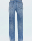 Super high rise straight leg jean
Button fly
Five pocket construction
No stretch
Waist: 25" / Waist: 25" / Rise: 11.5"
Cotton
Mid wash jeans
pistola denim