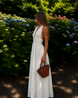 white Linen maxi dress
Adjustable halter neck
Adjustable back tie
Elastic bodice
Lined
hamptons east coast outfit
