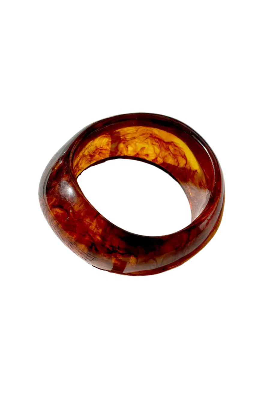 Acrylic marble pattern bangle bracelet