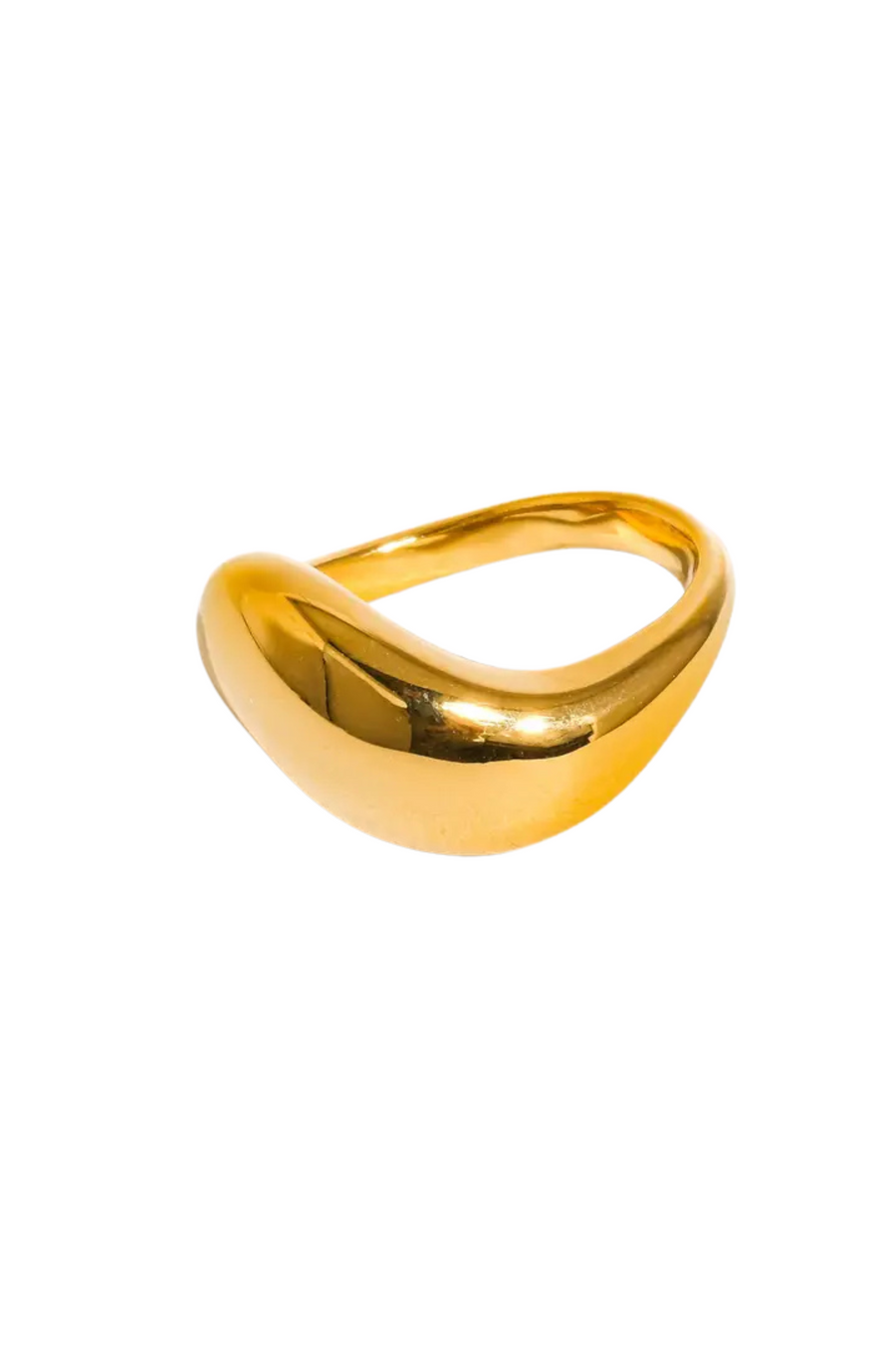 18K non-tarnish classic wavy band ring
18K gold plating stainless steel
Size 7&nbsp;measurement: 0.682 Diameter/2.14 Circumference -&nbsp;
Lead and Nickel Free
Hypoallergenic
Water Resistant
