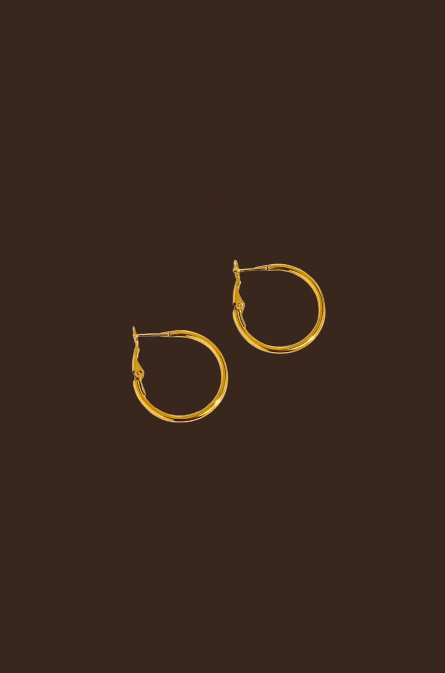 gold hoop earrings