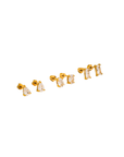 18K Gold Non-Tarnish Pear &amp; Oval CZ Stud Earrings Set
18K Gold Plating
Stainless Steel
Cubic Zirconia
Measurement:
Oval Stud - 0.15"
Teardrop Stud - 0.26"
Emerald Stud - 0.12"
Lead-free/Nickel-safe/Hypoallergenic/Water Resistant
