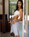 cream and brown Satin polka dot scarf top
Multiple ways to tie
Unlined
summer top
spring top