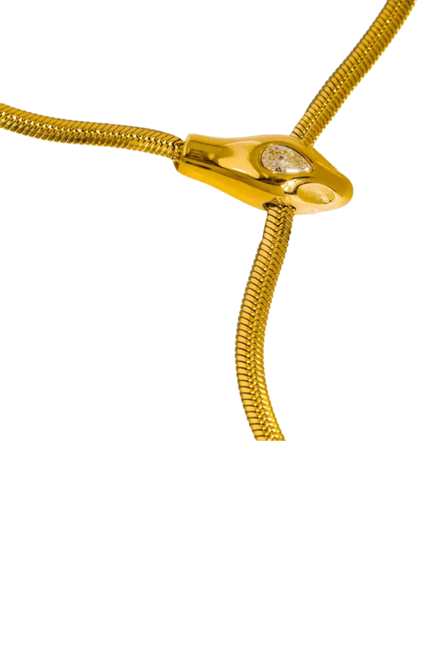 18K Gold Non-Tarnish Serpent Y Lariat Necklace
18K Gold Plating
Stainless Steel
Pendant Size: 2.36"
Chain Length: 15.74"
Extension: 2"
Lead-free/Nickel-safe/Hypoallergenic/Water Resistant