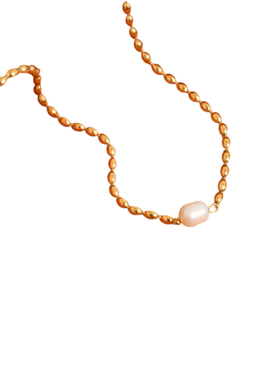 18K Gold Non-Tarnish Pearl Ball Chain Necklace
18K Gold Plating
Stainless Steel
Freshwater Pearl
Chain Length: 16" / Extension: 2"
Lead-free
Nickel-safe
Hypoallergenic
Water Resistant