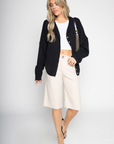 Fuzzy knit cardigan
Crewneck
Front button down closures
Long sleeves
Unlined
black basic cardigan
fall cardigan
fall sweater
fall outfit