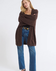 brown Fuzzy hand knit cardigan
Cable knit
Heavy gauge loose cable knit
Open cardigan
Acrylic/Polyester
brown cardigan
fall cardigan
fall sweater
fall outfit