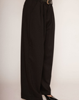 High waisted slack pants
4 pocket construction
Button fly closure
Pleating detail
Belt loops\Unlined
black slack pants
office pants
office wear
holiday outfit