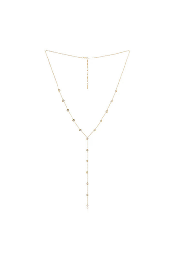 CZ stoned necklace
Adjustable 2 Inch Extender
Stainless Steel & Cubic Zirconium
Waterproof, Tarnish Free & Hypoallergenic