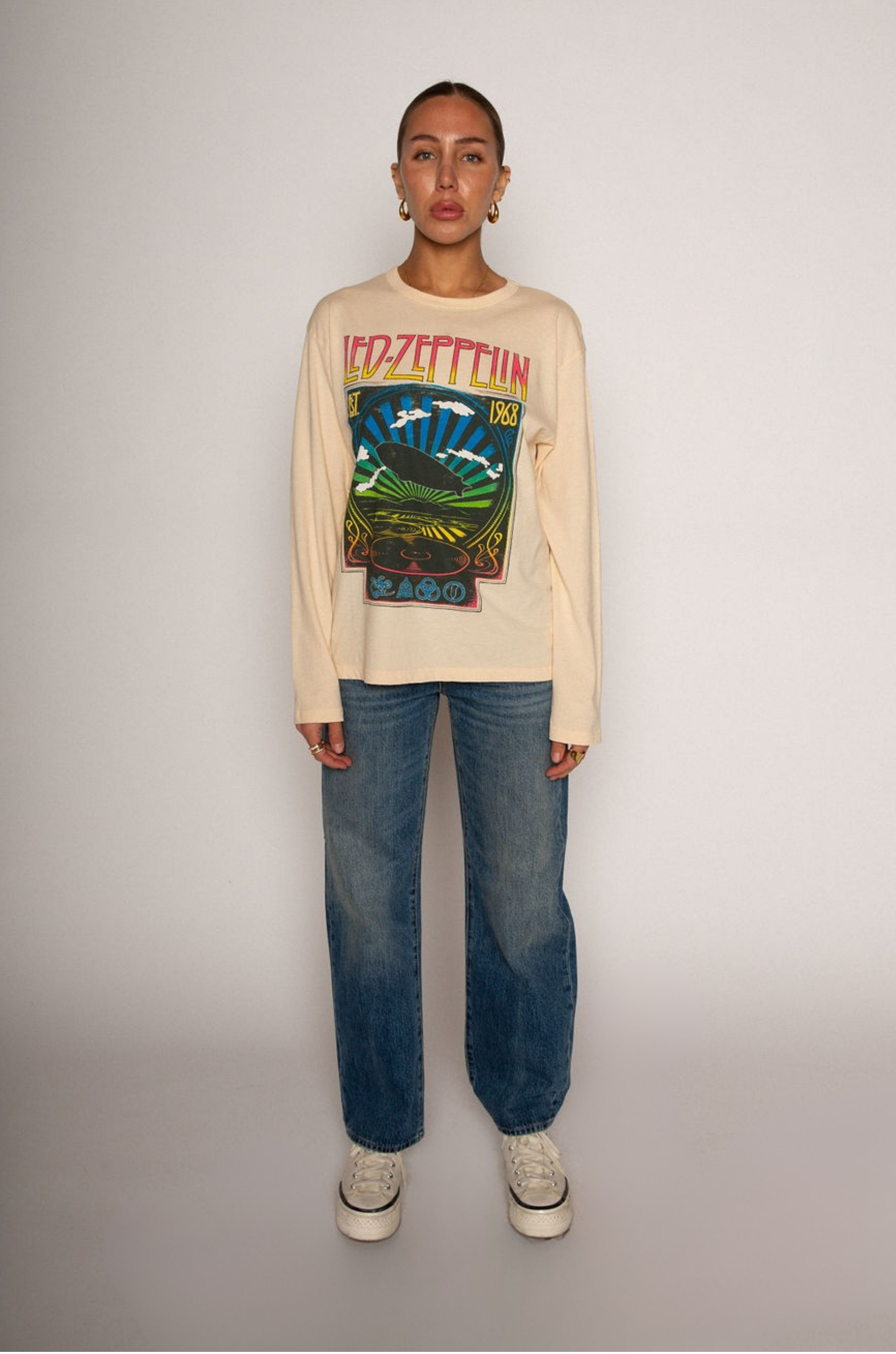 Led Zeppelin Reflection Crewneck Top by Daydreamer - FINAL SALE – SHOPLUNAB