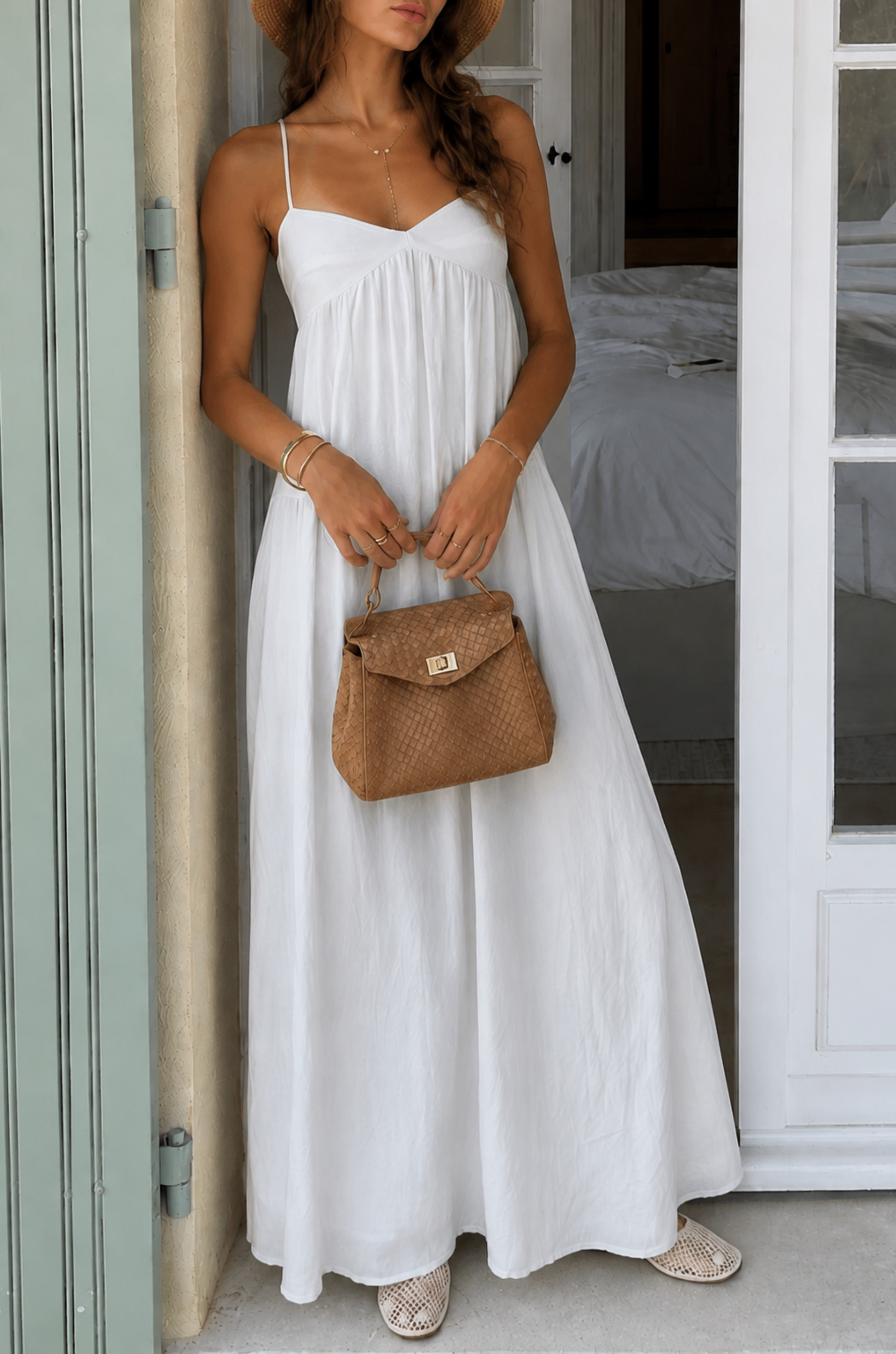 white long dress in store Weekend Maxi Slough bridal showers One Piece Nami 8 Size:XL (Bust 114 cm)