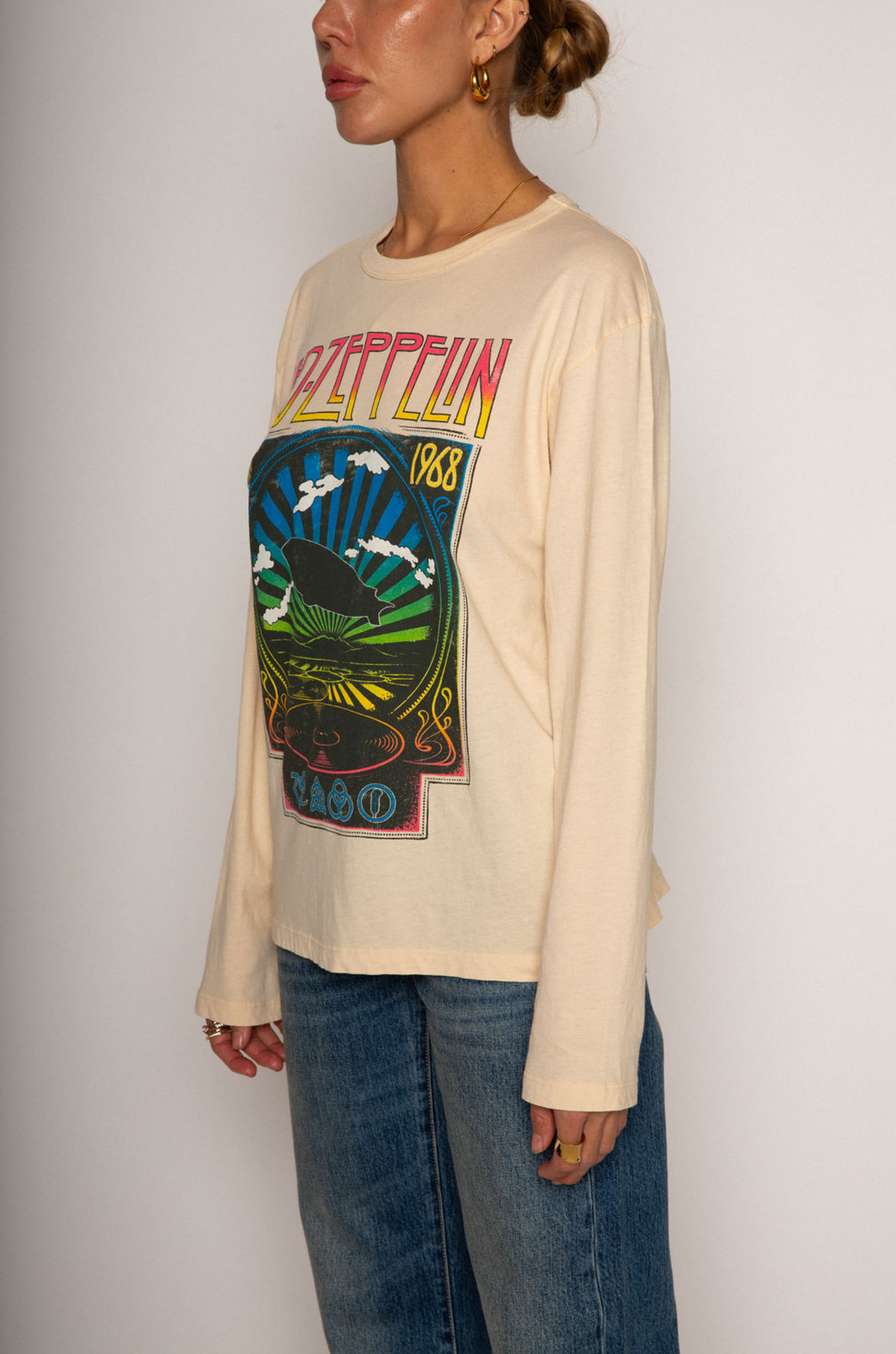 Led Zeppelin Reflection Crewneck Top by Daydreamer - FINAL SALE – SHOPLUNAB