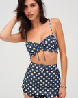 Dolly Denim Dot Skort by For Love & Lemons