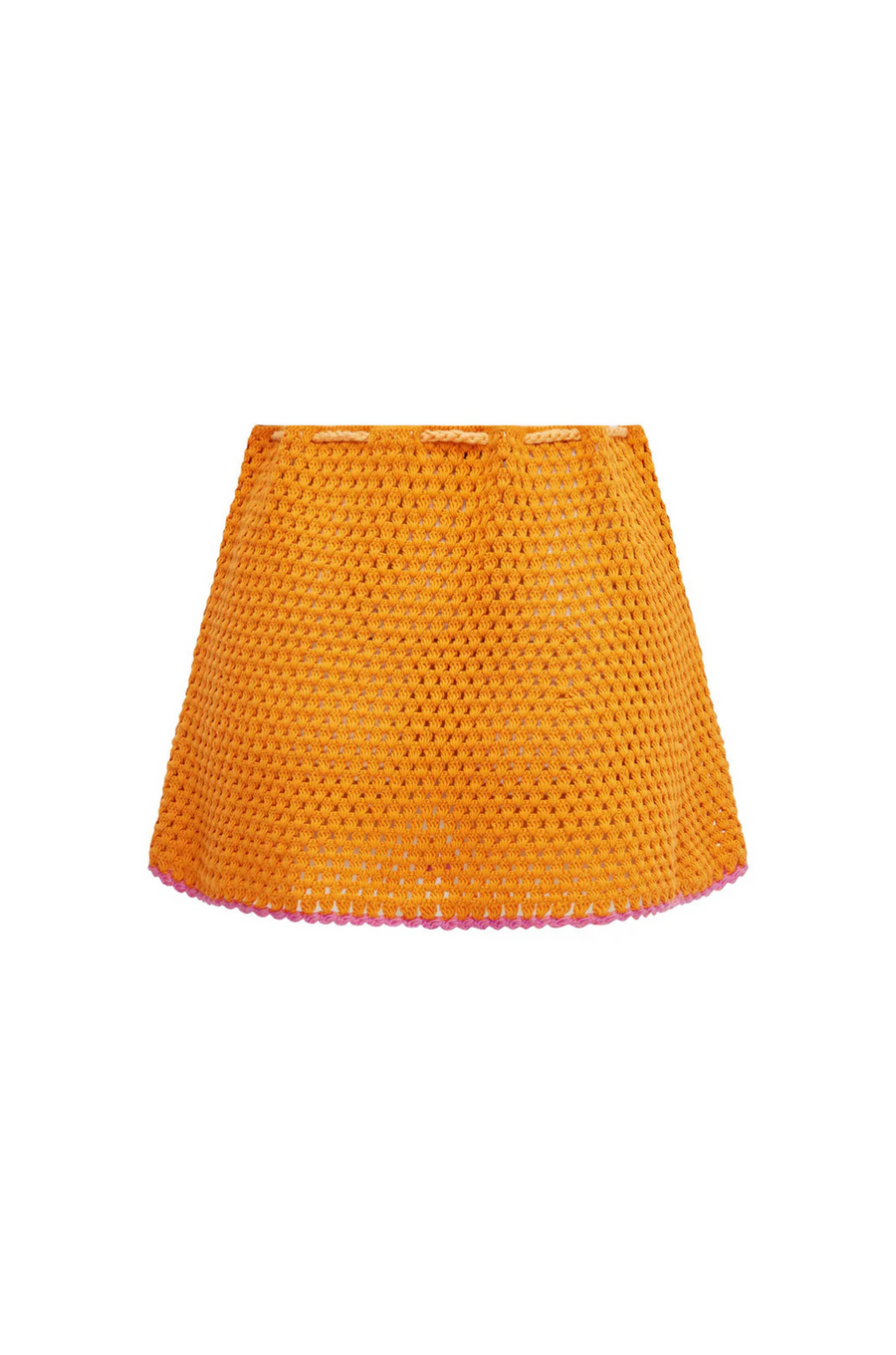 mini crochet skirt