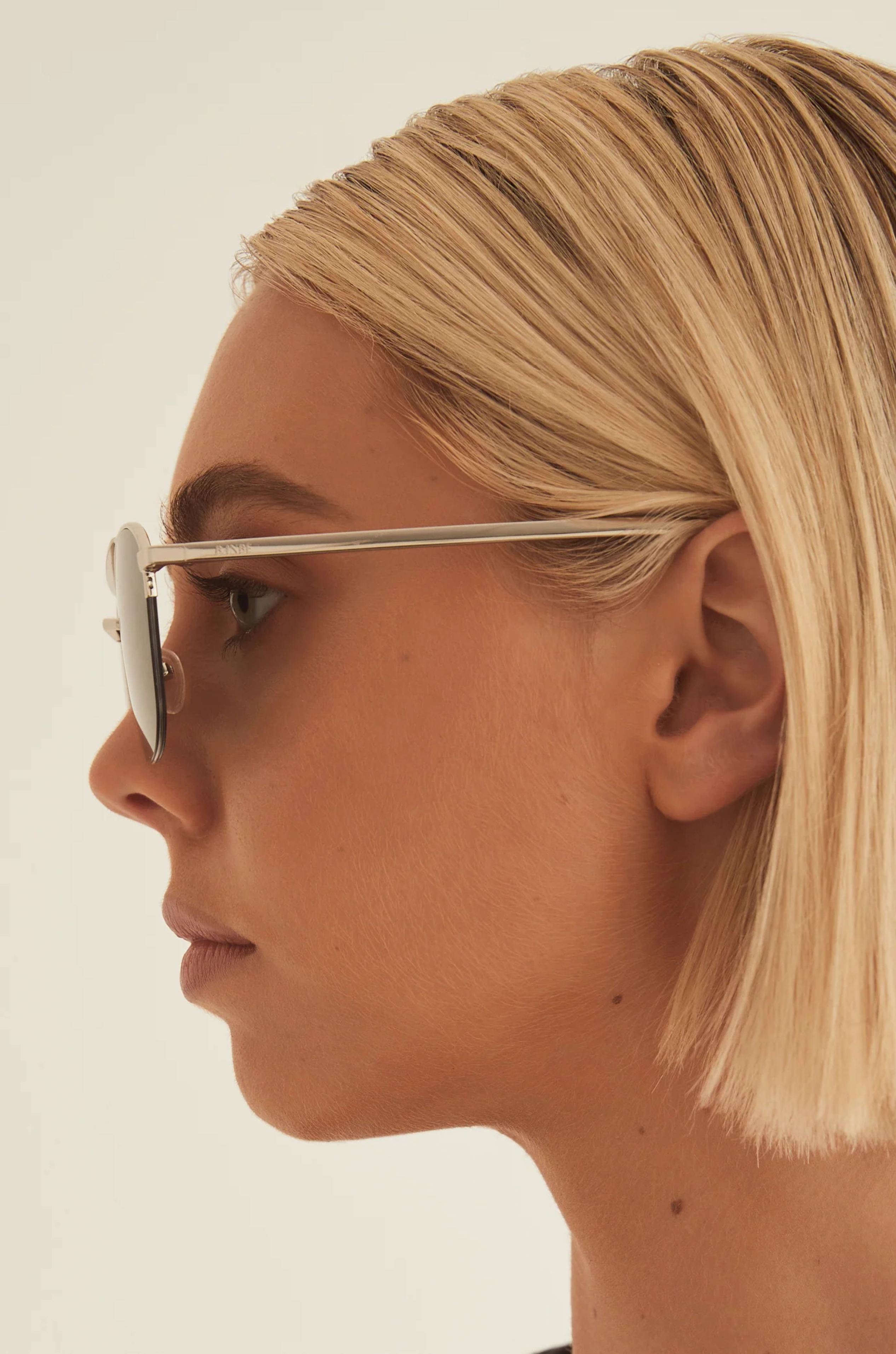 Banbe - The Shayk Sunglasses in Silver & Cream The Shayk Sunglasses by Banbé – SHOPLUNAB main image 2