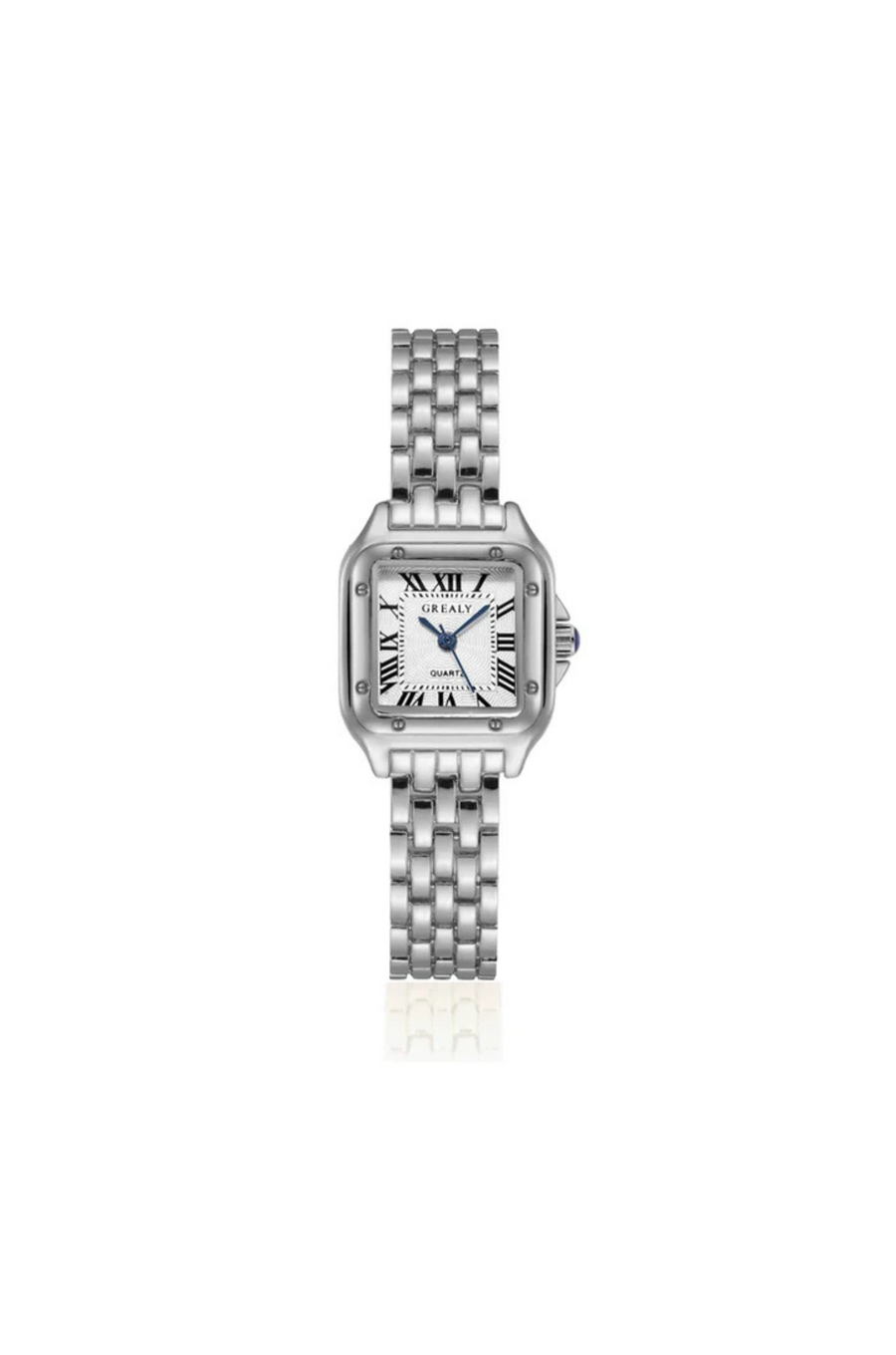 Stainless steel watch that truly speaks for itself!
This timeless watch is fully adjustable and come with a link remover so you are able to manually remove links to get the perfect fit.
silver watch
female silver watch
fashionable watch