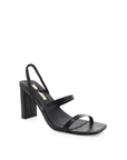 Emely by Billini is a black classic mid block heel. Heel height 9cm.

mid block heel
open square toe
medium, flat toe strap
strap across vamp
elasticated sling back strap
exposed heel counter
synthetic upper, lining and outsole