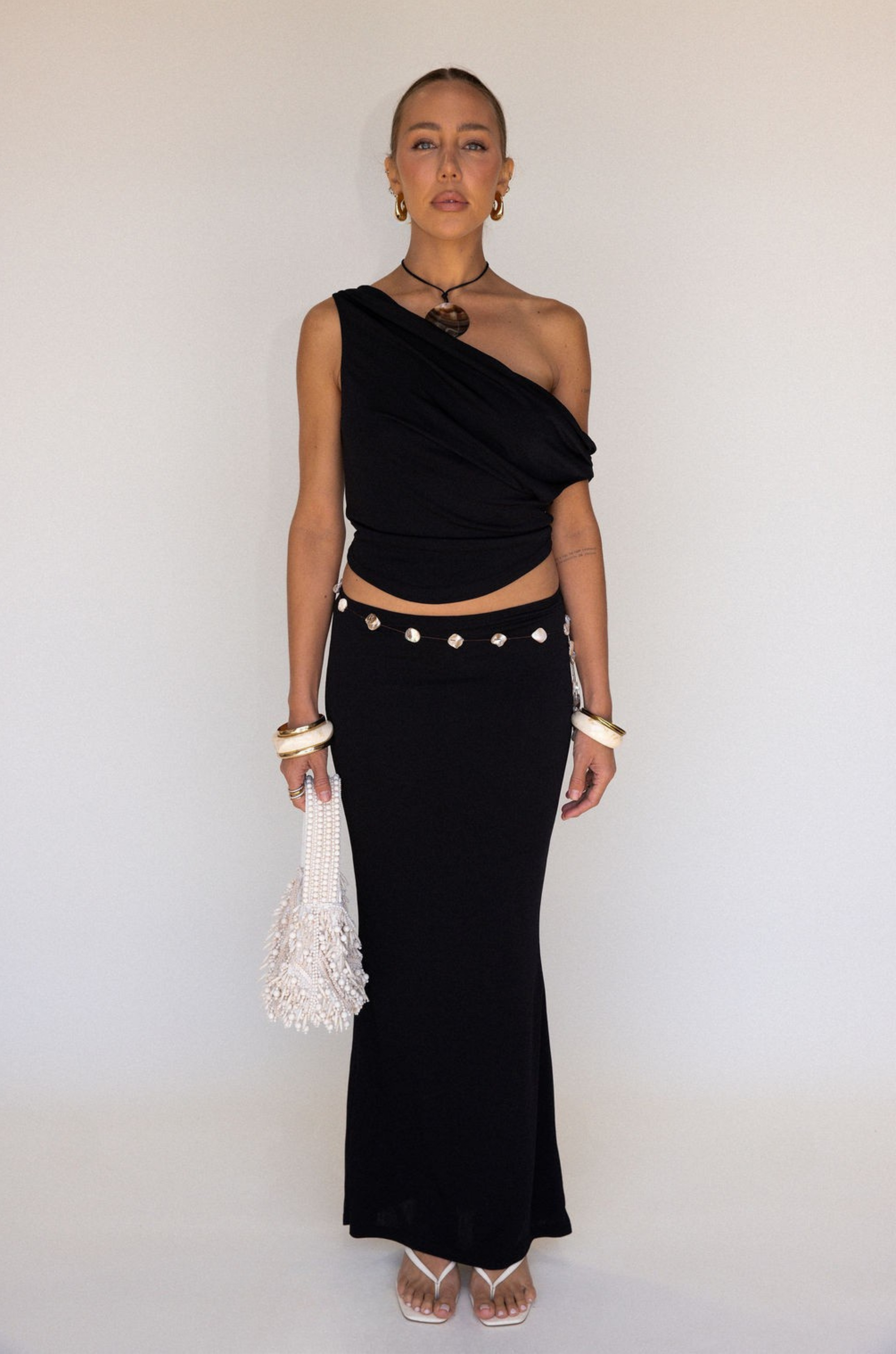 black skirt set
off the shoulder top
maxi skirt
beach outfit
going out outfit
beach vacation outfit