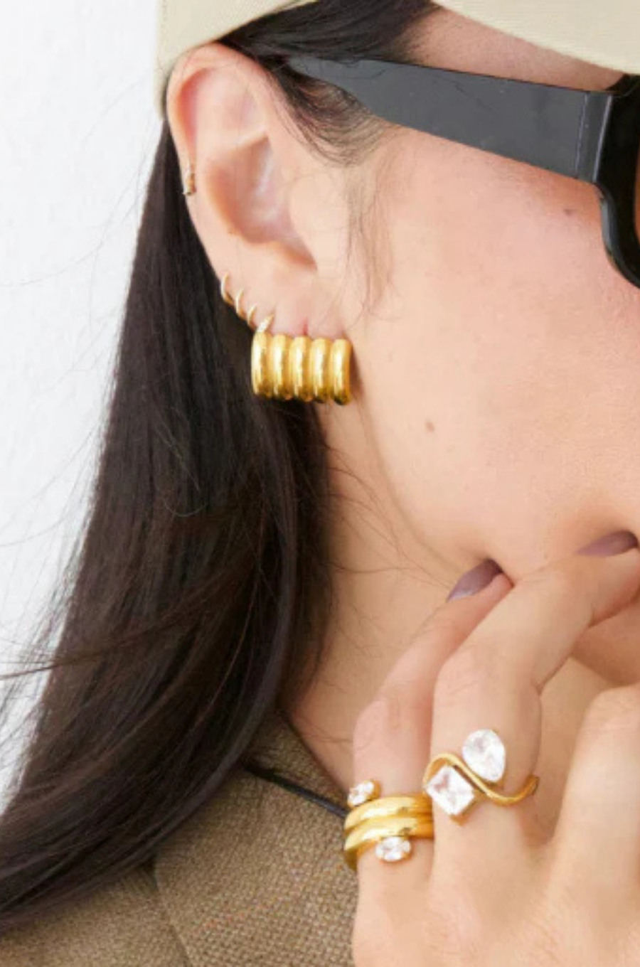 Stainless Steel & Cubic Zirconium ring
Waterproof, Tarnish Free & Hypoallergenic
2 Year Warranty For Any Tarnish
Gold cz stone ring
gold stackable ring