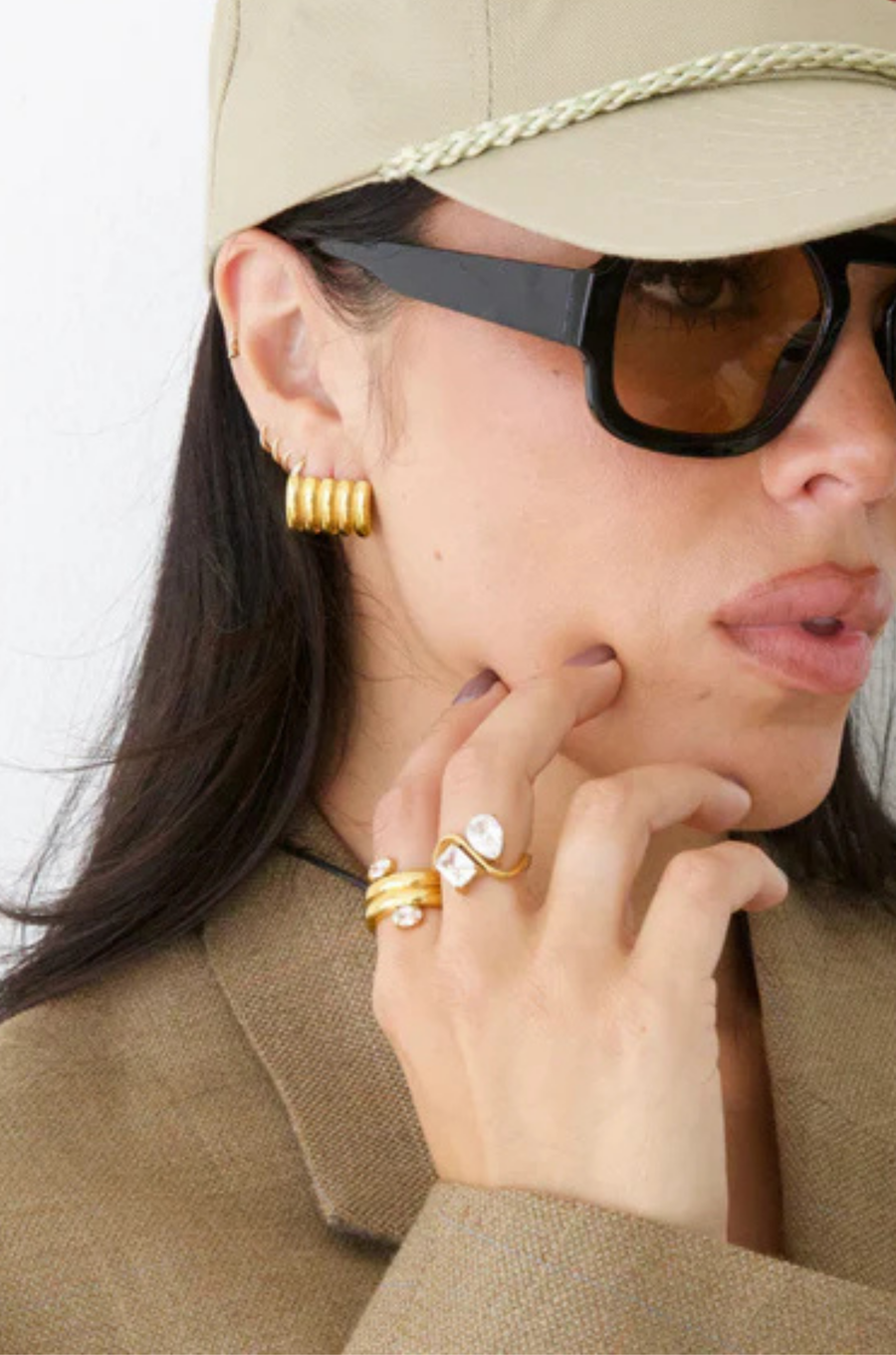 Stainless Steel & Cubic Zirconium ring
Waterproof, Tarnish Free & Hypoallergenic
2 Year Warranty For Any Tarnish
Gold cz stone ring
gold stackable ring