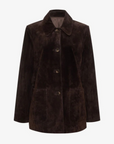 brown Genuine suede jacket
Front button down closure
Fully lined
Front chore pockets
Boxy fit
Genuine suede/Polyester
brown suede jacket
fall jacket
fall outfit
fall layering