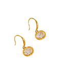18K Gold Non-Tarnish Oval CZ Earrings
18K Gold Plating
Stainless Steel
Cubic Zirconia
Measurement (L x W): 0.53" x 0.5"
Lead-free/Nickel-safe/Hypoallergenic/Water Resistant
