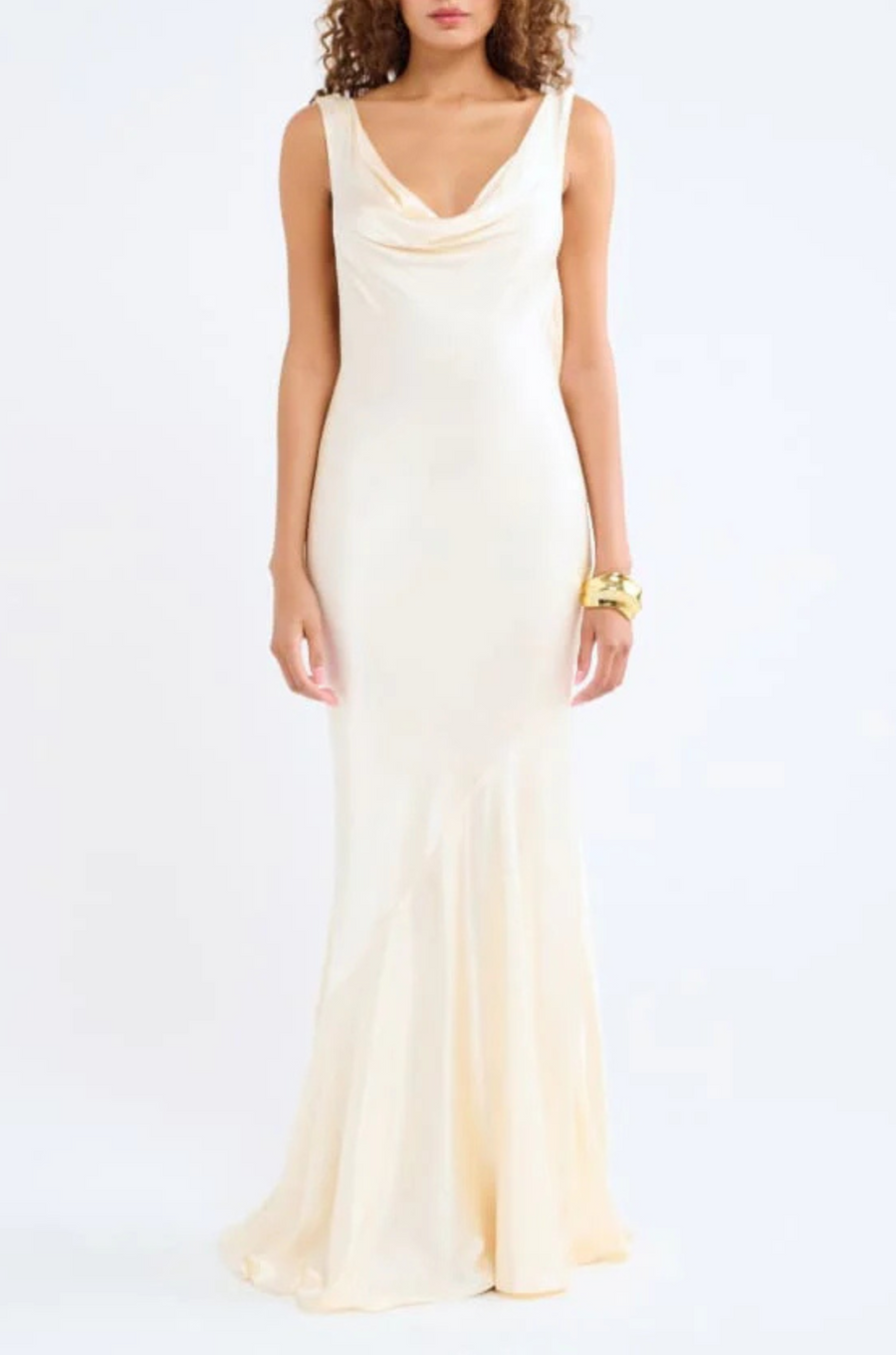 ivory Satin maxi dress
Cowl neck neckline
Open back
Adjustable back tie for waist snatching
Mermaid hem
bridal maxi dress
bridal shower maxi dress
rehearsal maxi dress
bride dress
wedding dress