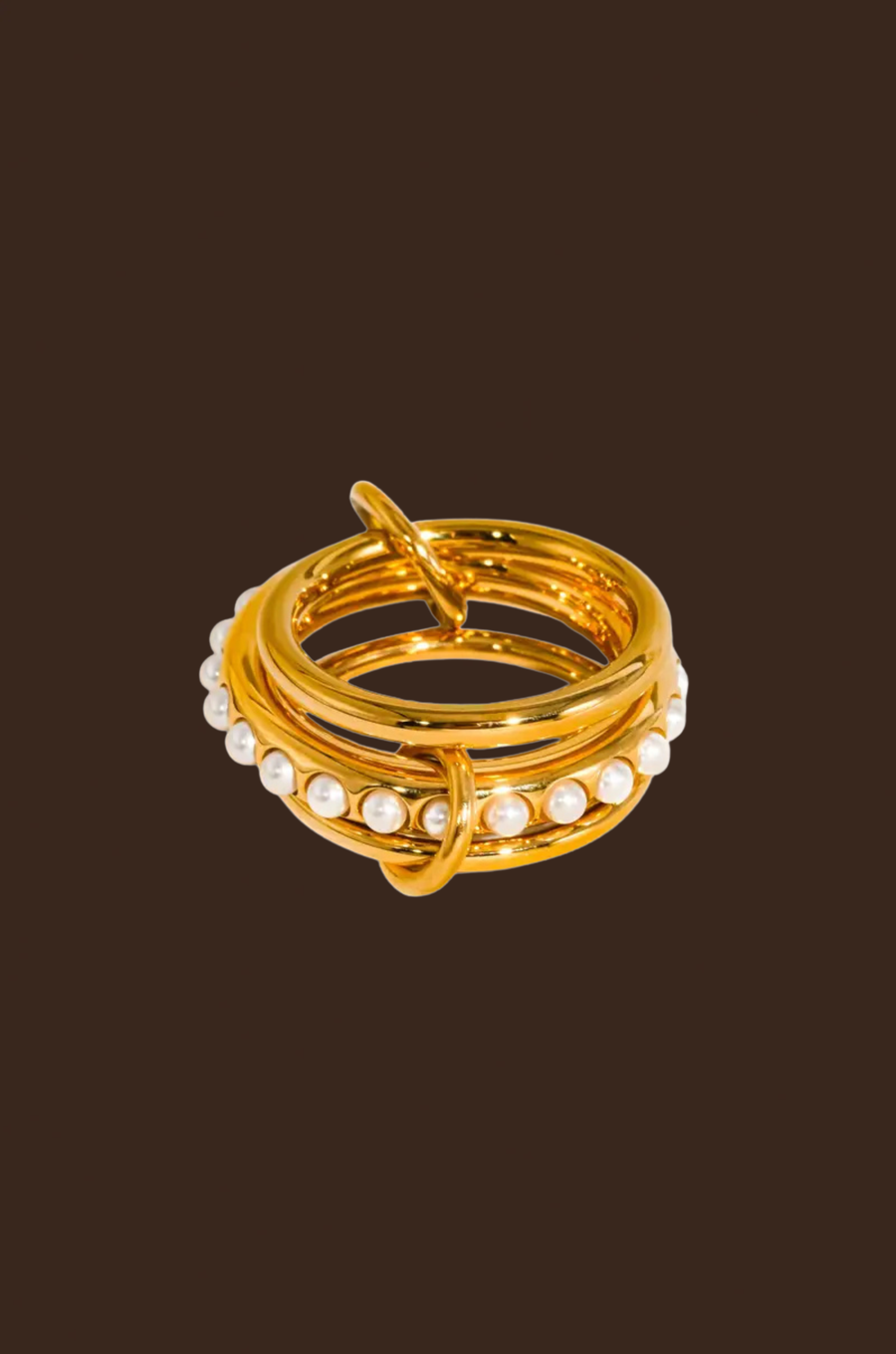 18K Gold Non-Tarnish Multi Stack Pearl Band Ring
18K Gold Plating
Stainless Steel
Size 8 Measurement: 0.714 Diameter/2.24 Circumference
Lead-free
Nickel-safe
Hypoallergenic
Water Resistant