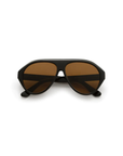 Sleek, modern aviator silhouette sunglasses
Polished black frame and warm brown lenses.
Designed for a lightweight, comfortable fit with full UV protection.
A clean everyday shape that works with any look — hot without trying