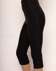 Knee length pants
Capri pants
Side zipper closure
Unlined
black capri pants