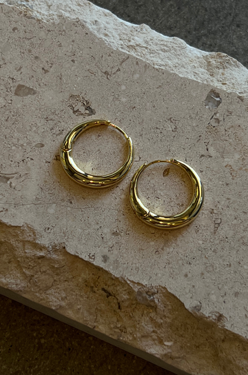 gold hoop earrings