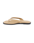 tan Suede flip flop sandals&nbsp;
Suede upper
Manmade outsole
Faux leather lining
Padded insole
Slip-on style