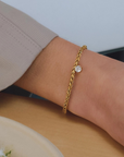 gold 18K Gold Non-Tarnish CZ Charm Braided Bracelet
18K Gold Plating
Stainless Steel
Cubic Zirconia