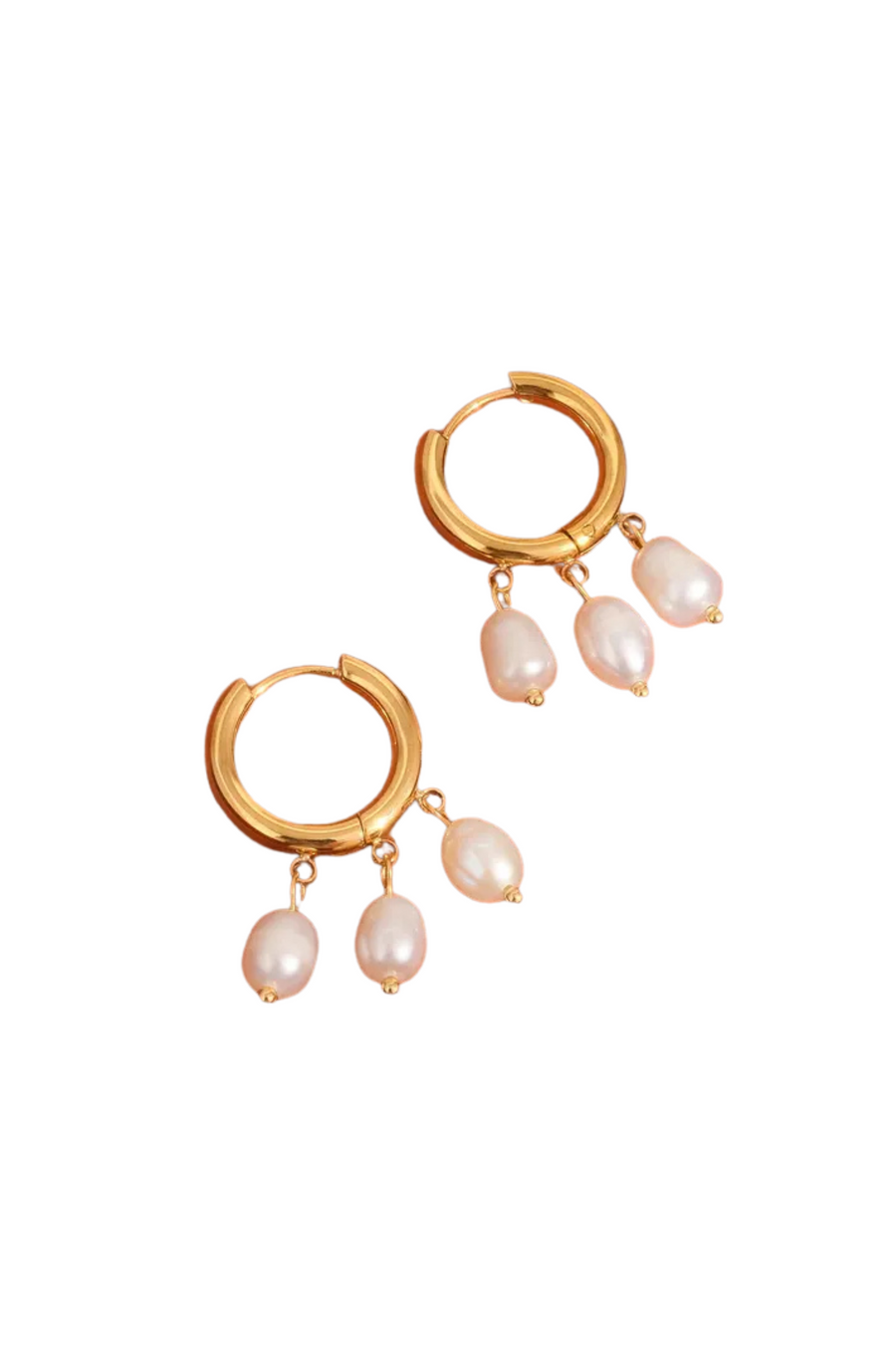 18K Gold Non-Tarnish Three Petite Pearl Dangle Earring
18K Gold Plating
Stainless Steel
Freshwater Pearl
Measurement (L x W inch): 1.1 x 0.5
Lead-free
Nickel-safe
Hypoallergenic
Water Resistant