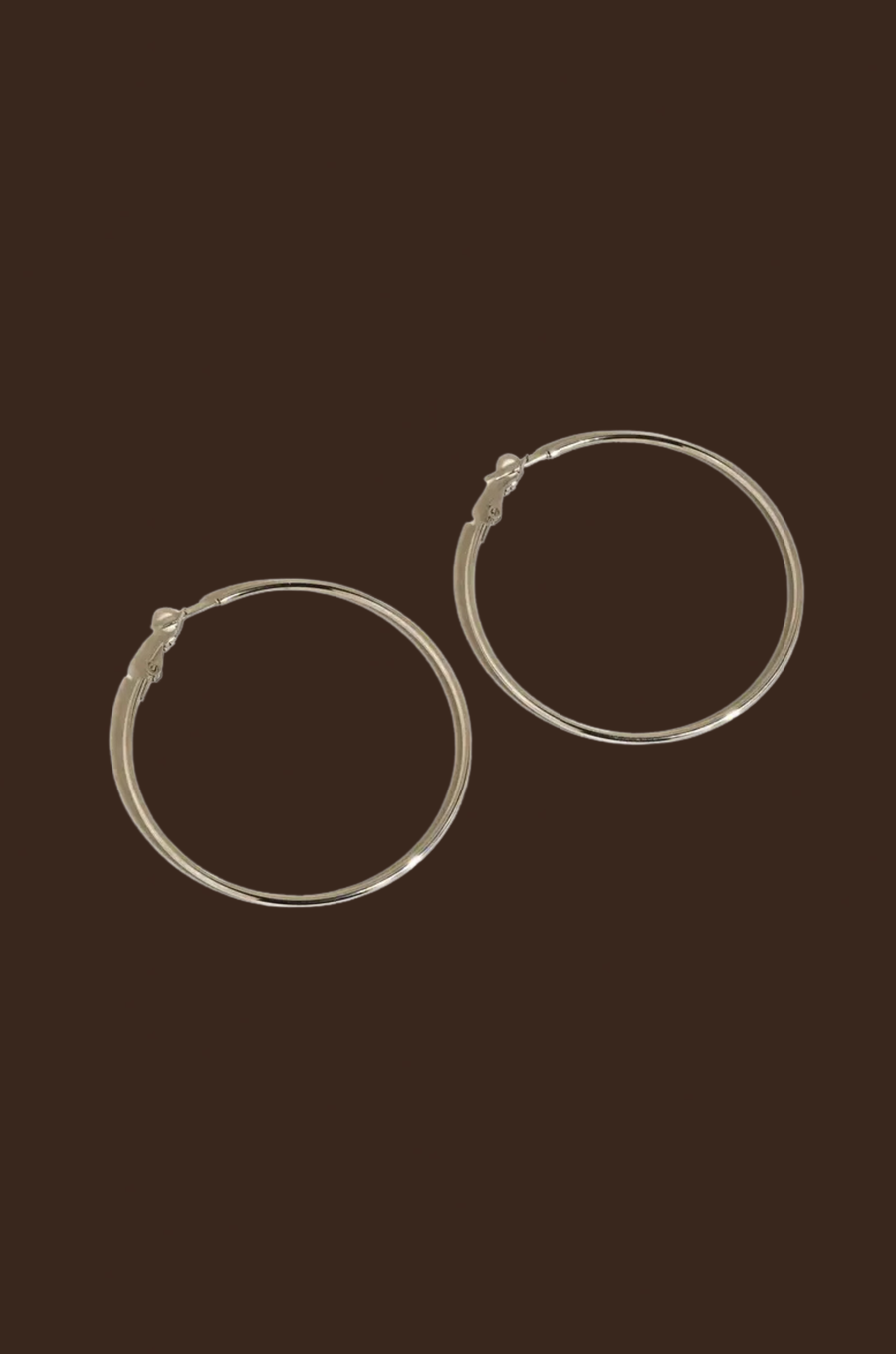 18K Gold Non-Tarnish Classic Thin Hoop Earring
silver thin hoop earrings